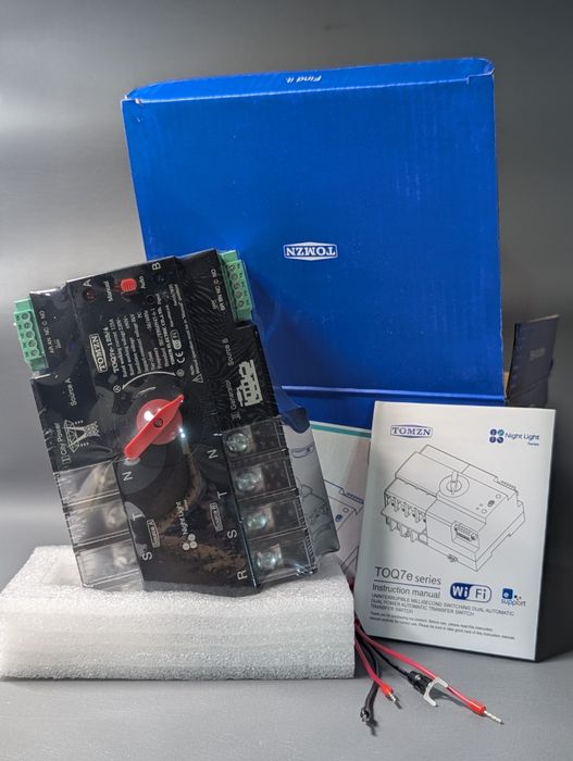 Tomzn трифазний wfi Toq7e 125 4 АВР Автомат вводу резерву перемикач