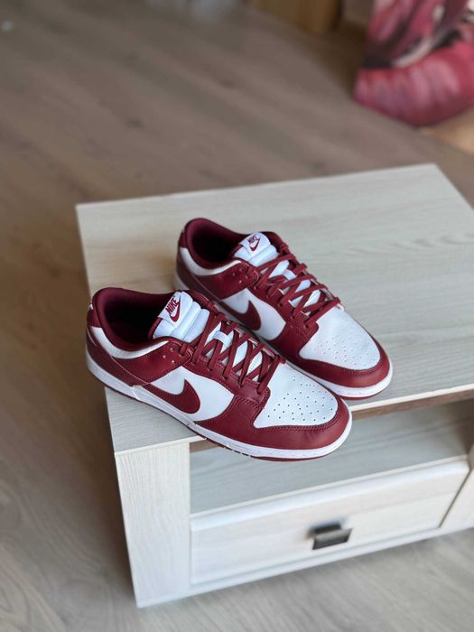 Nike Dunk Low Team Red. Чоловічі кросівки. Оригінальні кросівки. Данки. Демісезон
