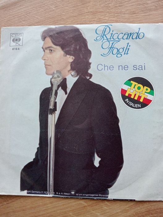 Mała płyta winylowa Riccardo Fogli 1979 rok