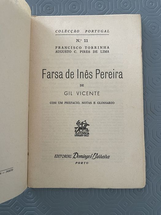 Gil Vicente - Farsa de Inês Pereira