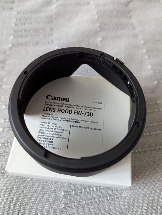 ОРИГИНАЛЬНАЯ бленда объектива Canon EW73D EFS 18-135mm USM