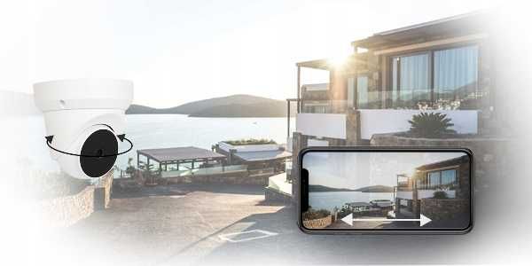 KAMERA Kopułowa zewnętrzna obrotowa 360 stopni INTERKOM na dwór pole