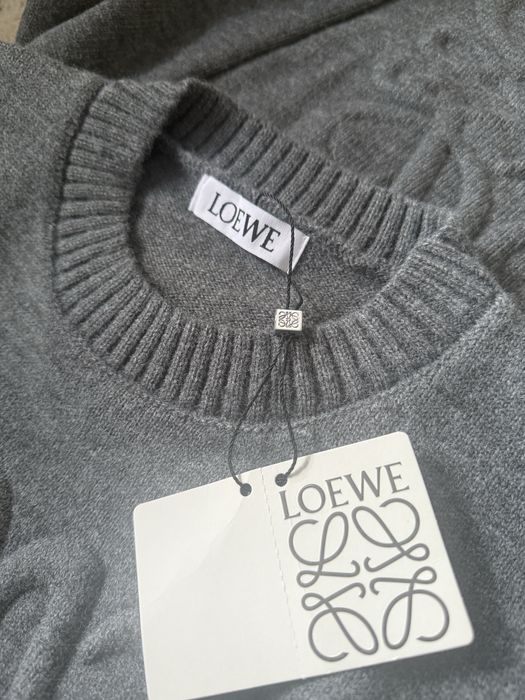Сірий светр кофта Loewe сірий XS S M лоаве