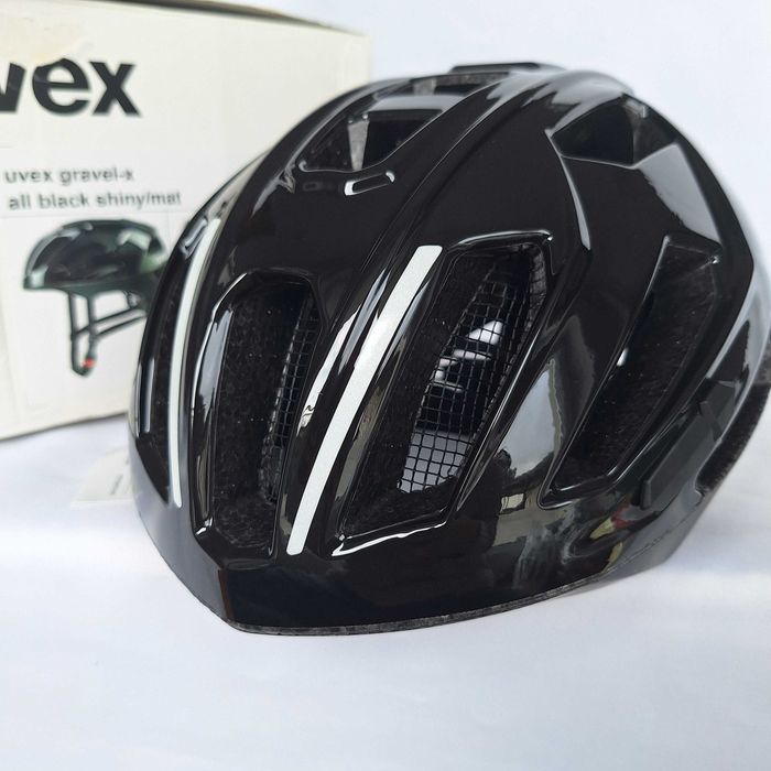 Kask rowerowy Uvex Gravel-X All Black Shiny Mat M 52-57cm