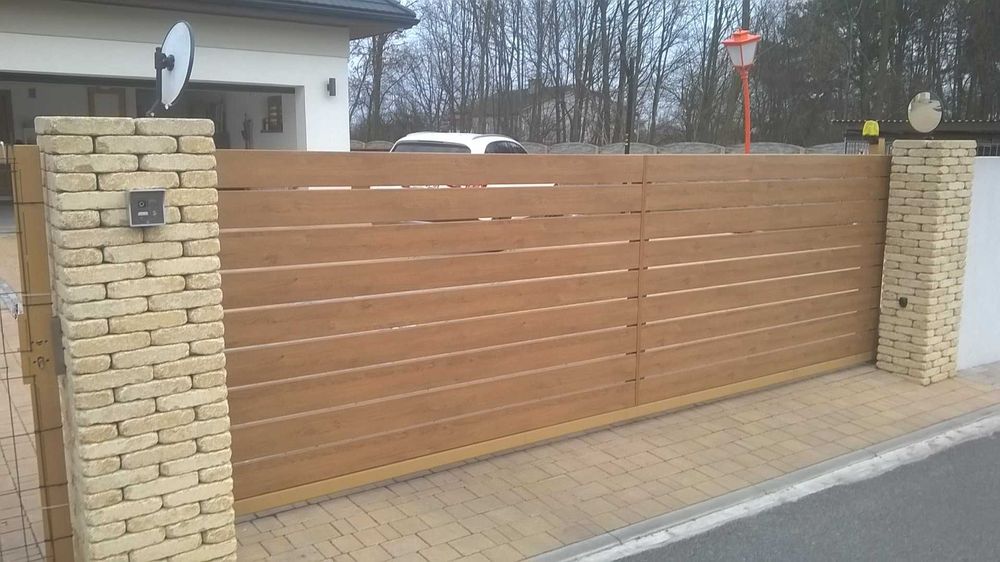 Panele sztachety Producent Brama przesuwna ogrodzeniowa nowoczesna