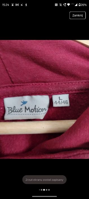 Bluza sukienka fuksja róż oversize malinowy kolor