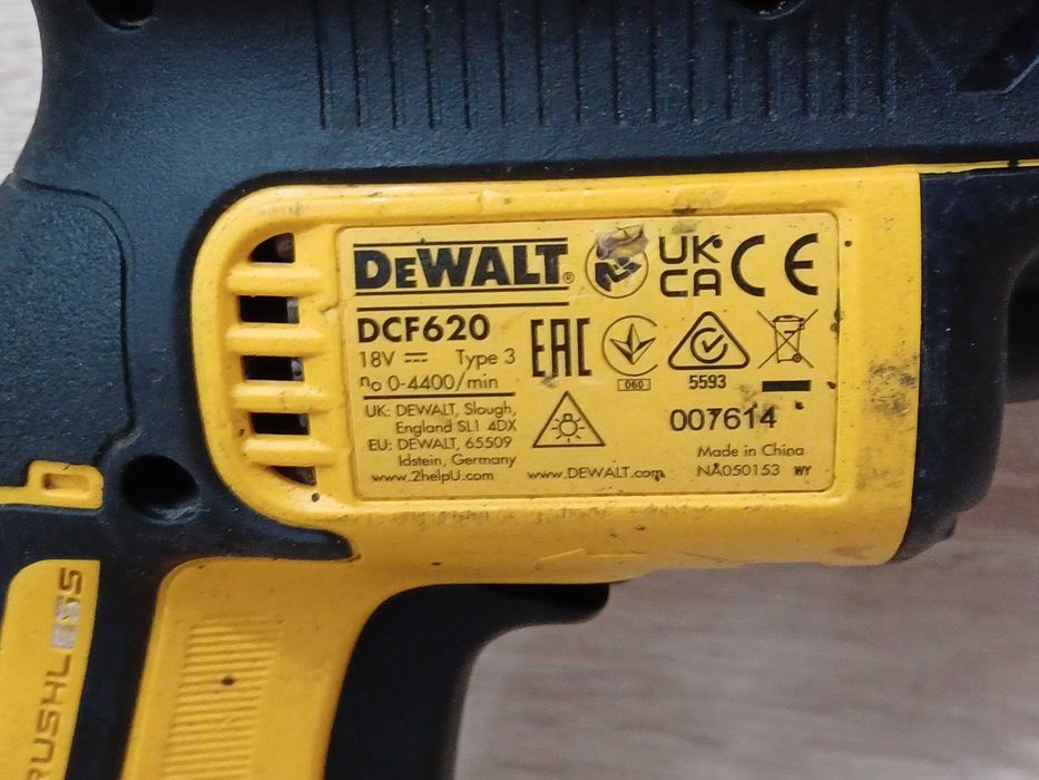 Wkrętarka do płyt G-K DeWalt 18 V DCF620 2022r Body Stan BDB Okazja!
