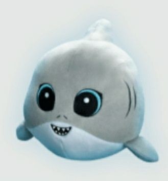 Troco peluche tubarão pelo caranguejo