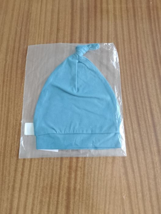 Czapeczka Organic - Denim 0-2 m firmy Poofi