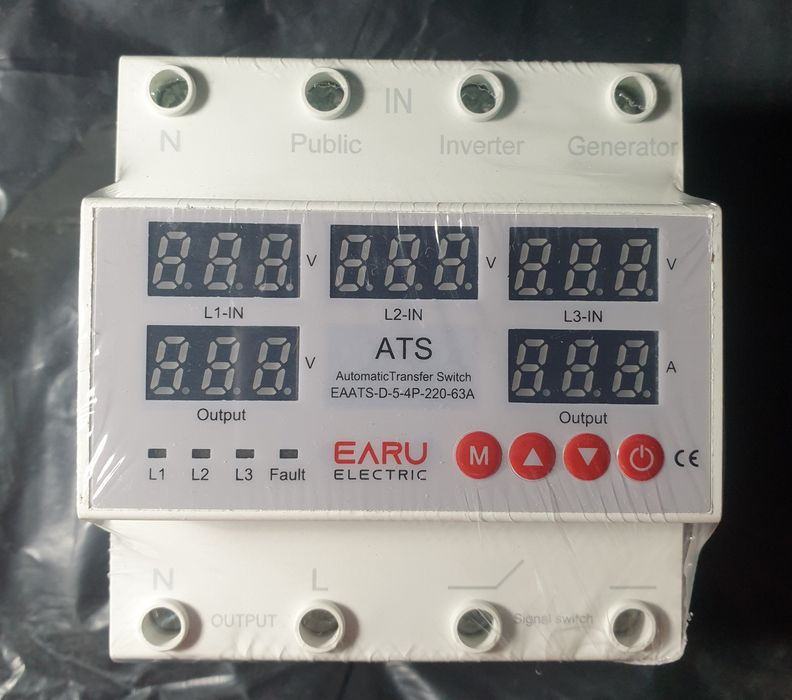 Перемикач фази Реле вибору фаз EARU 100А