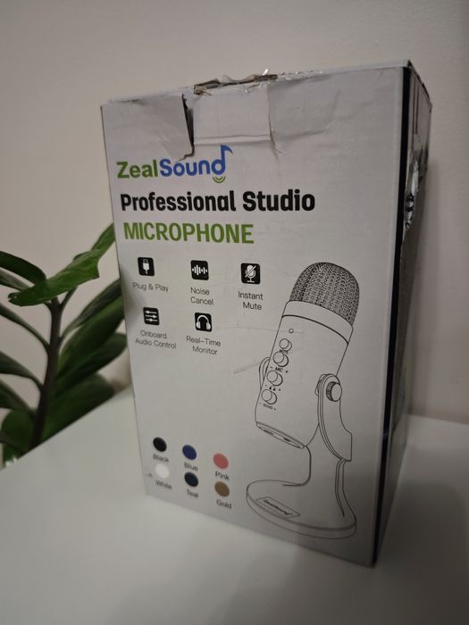 Конденсаторний USB-мікрофон ZealSound, новий для ПК, Mac, PS4, PS5, потокової передачі та запису