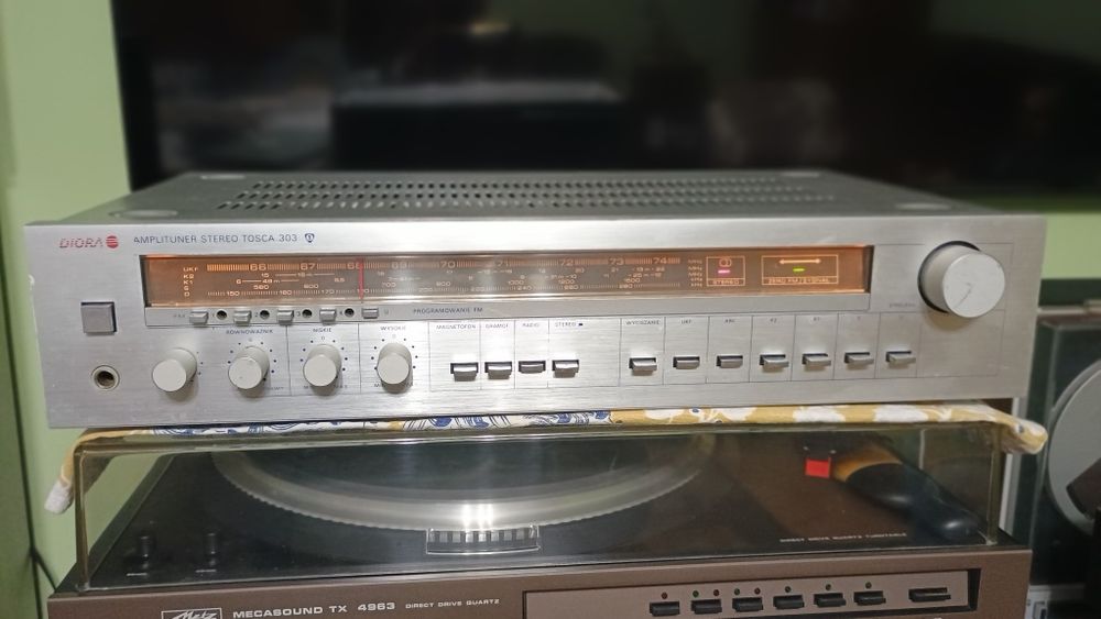 Amplituner Unitra Diora Tosca 303 ładna sprawna przestrojona