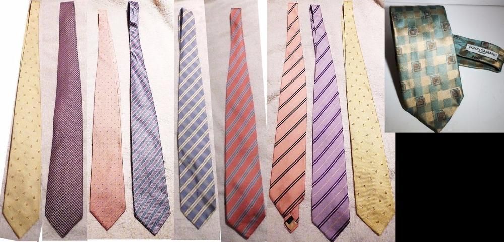 Gravatas de luxo várias marcas Dolce Gabbana, Ermenegildo Zegna, etc