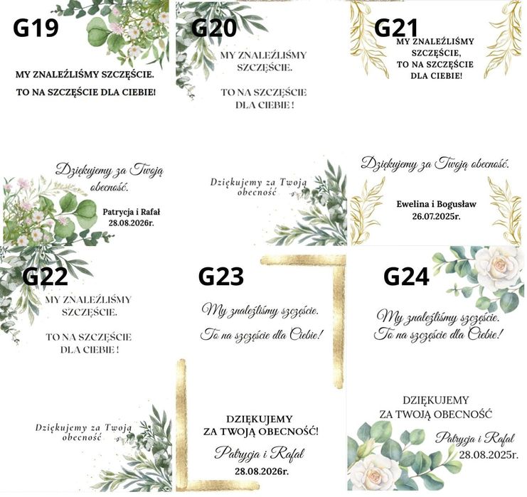 Podziękowanie dla gości Grosik słonik