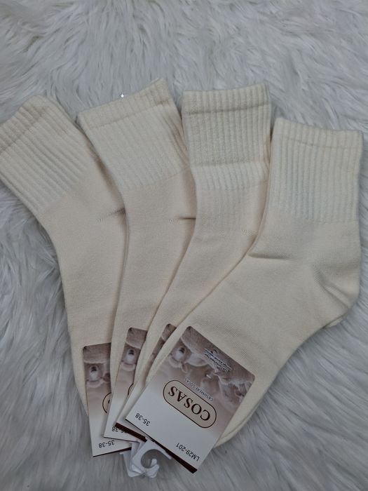 Skarpetki damskie kaszmirowe COSAS – miękkie i ciepłe (35–38, 39–42)
