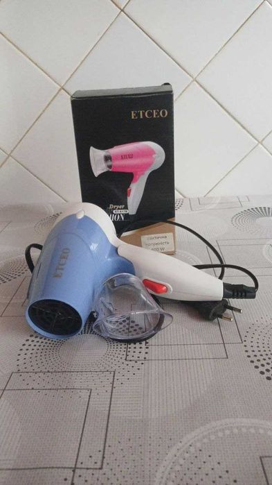Фен дорожній складаний Etceo ET-617B 800 Вт