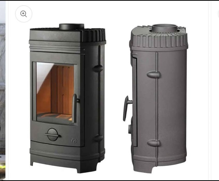 Salamandra a Lenha Invicta Chatel — Ferro Fundido — 8kW