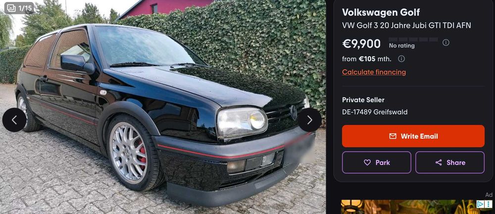 vw golf GTI TDI edição limitada, original foto 2