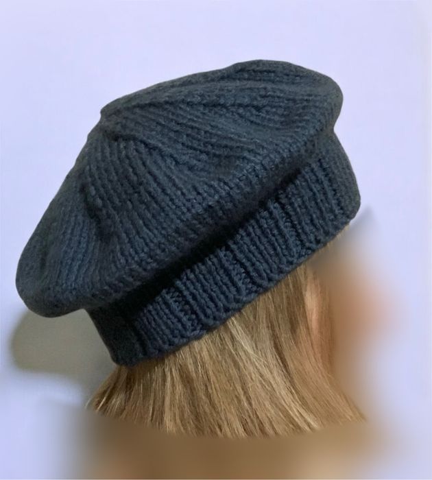 Вʼязаний берет + капор