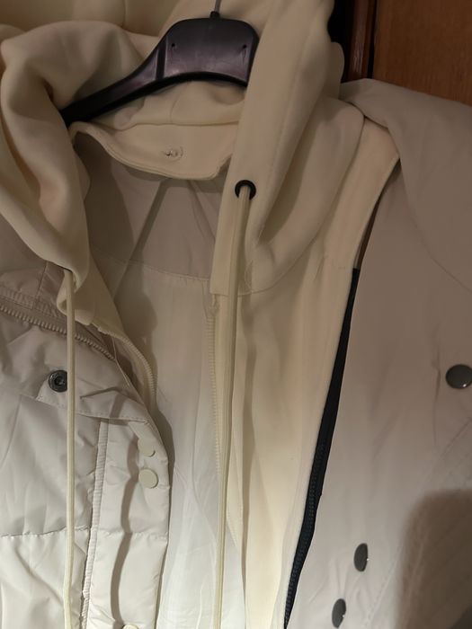 Casaco tamanho unico creme oversized