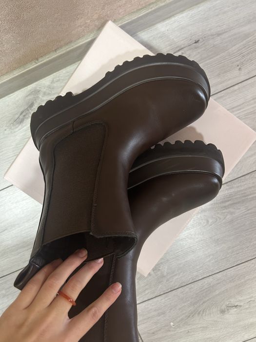 Челсі шкіряні коричневі