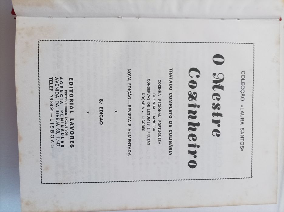 O  Mestre Cozinheiro de Laura  Santos.