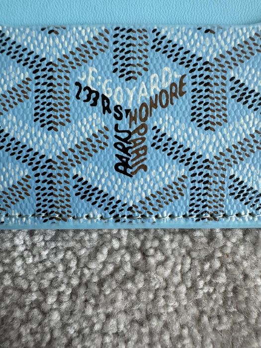 Carteira azul ciano Goyard nova