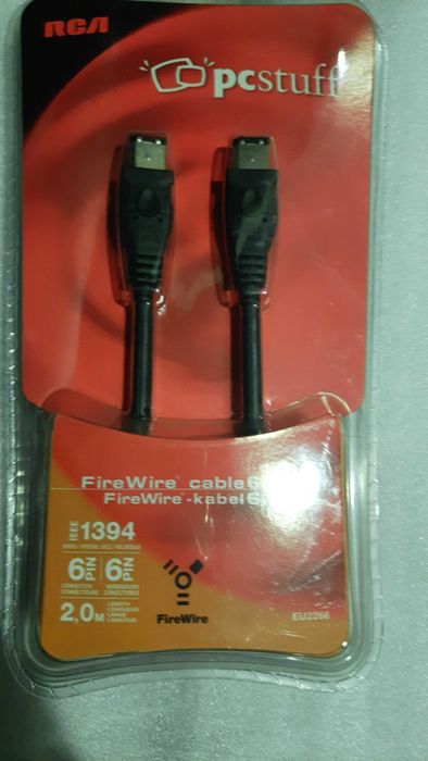 New Cabo FireWire 800 Cable IEEE 1394, 6-Pin to 6-Pin, 2 m Length64750932414465122