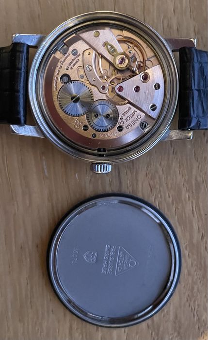 Omega Genève ‘linen dial’, cal. 613, 1969