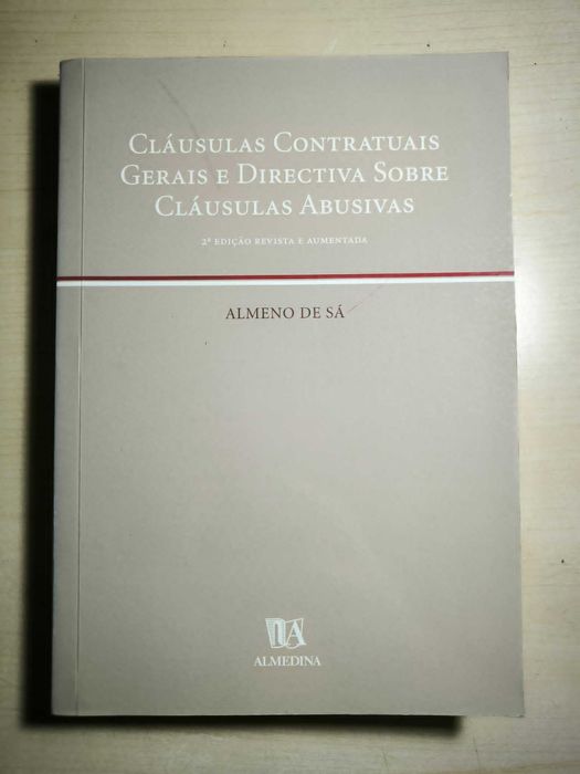 Cláusulas contratuais gerais e diretiva sobre cláusulas abusivas - Almeno de Sá
