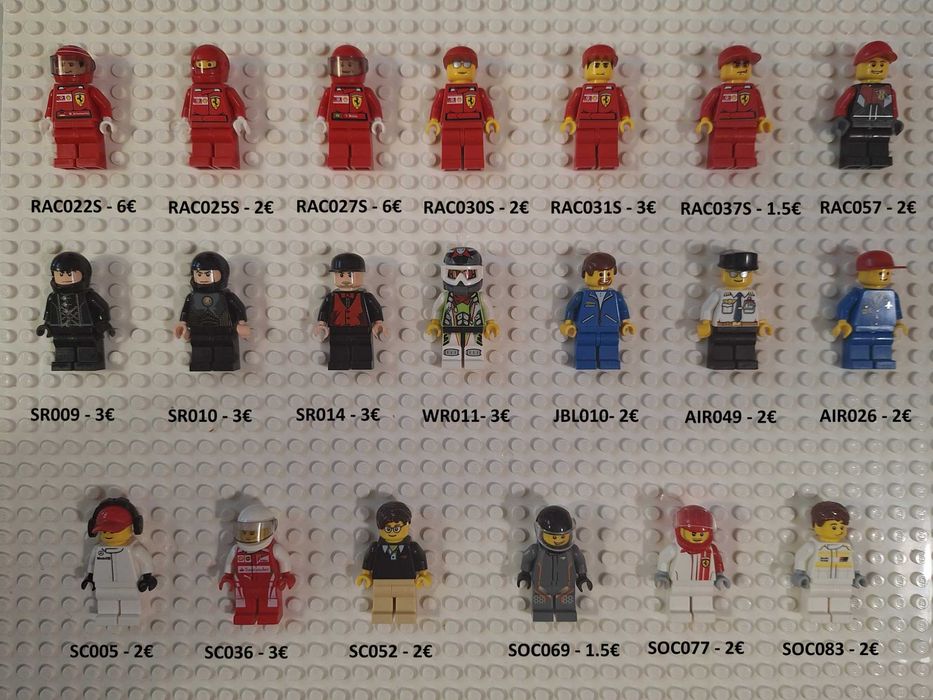 Minifiguras lego indiana jones, jw, minecraft, nexo, castle, etc