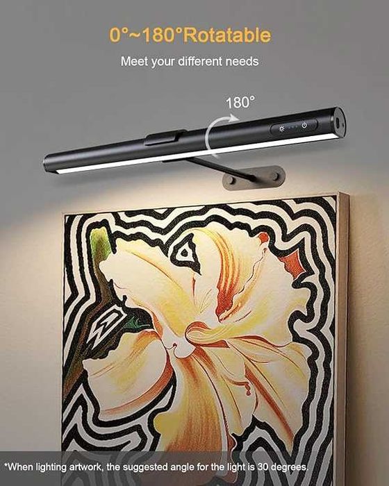 GOVSSING lampa ścienna na ścianę LED bezprzewodowa na pilota USB