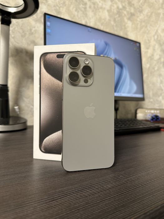 iPhone 15 Pro Max 256Gb • Идеал • Полный комплект • АКБ 84% • Айфон