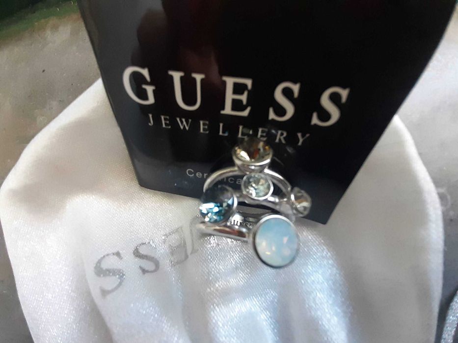 Anel aço original GUESS, estado novo