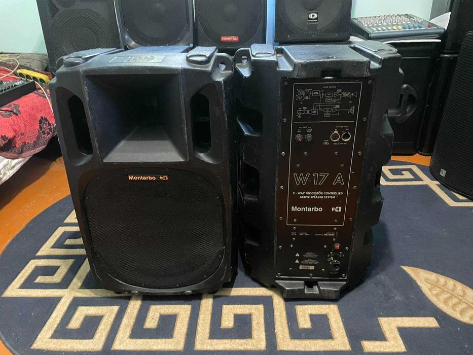 Активні колонки Montarbo w-17a(Rcf/Fbt/Jbl/Mackie/Alto/DB/HK/Zeck/Dynacord/Qsc/Electro voice)-Обмін