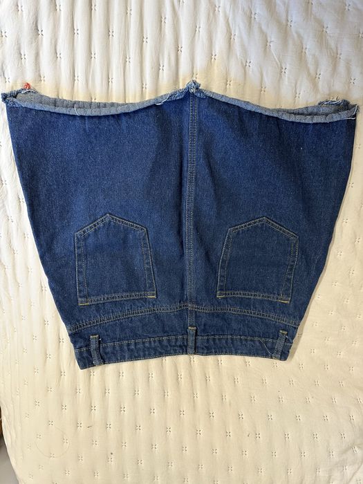 Saia de ganga com riscas de lado