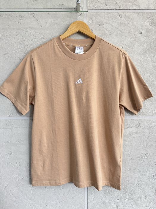 Adidas Nowa Bawełniana Bluzka Damska Beżowa M