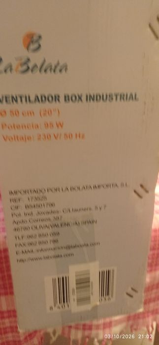 Ventilador Box Industrial