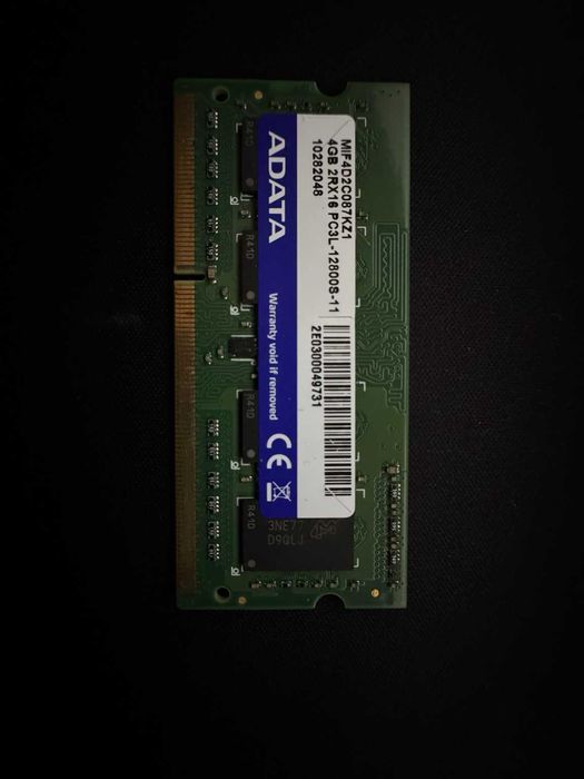Memória RAM ADATA 4GB DDR3L 1600MHz SO-DIMM Portátil