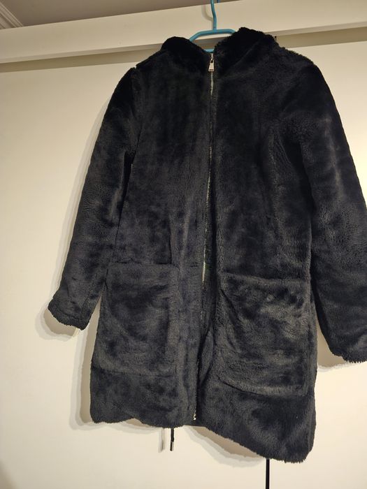 Dwustronna kurtka parka futerko płaszczyk