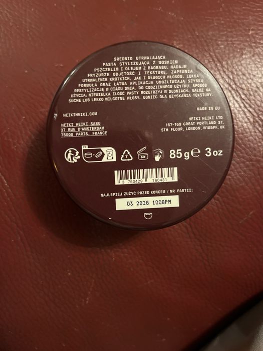 Pasta do stylizacji włosów HEIKI HEIKI Texturising Paste 85g