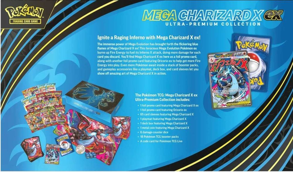 Pokémon TCG: Mega Charizard X ex Ultra-Premium Collection: 14 300