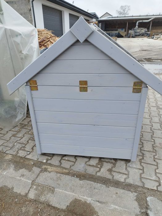 Buda dla psa , duża, dach otwierany, ocieplona, z gontem