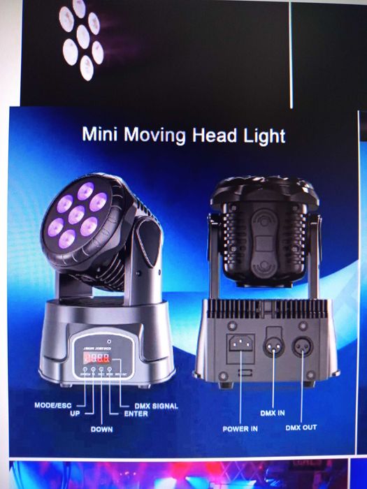 2 Robôs Mini LED 7x12W RGBW