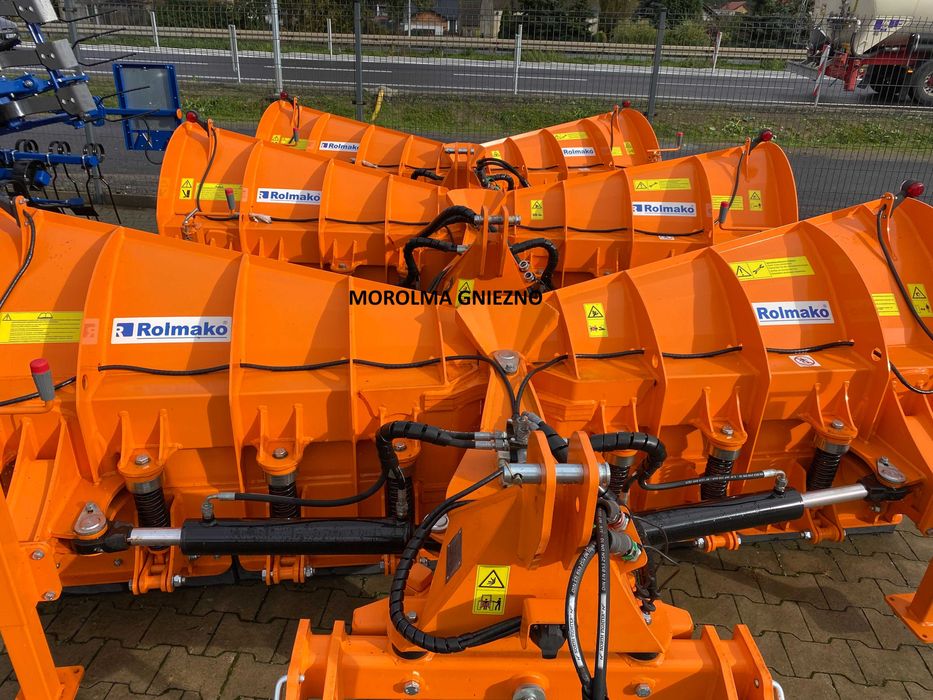 Pług śnieżny komunalny 3,0 m strzałka hydrauliczny ROLMAKO typ ciężki