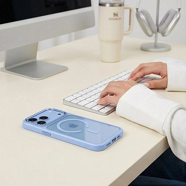 Tech-Protect Magmat Magsafe Cc Iphone 17 Pro / 18 Pro Light Blue/Clear