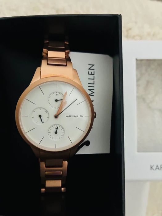 Zegarek damski karen millen,miedziane zloto bardzo ladny, nowy