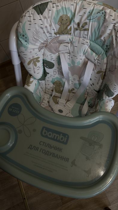 Стільчик для годування Bambi Dino Pine Green