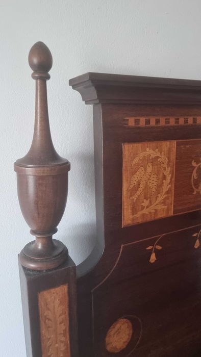 2 Cabeçeiras alta gama de cama antiguidade rara