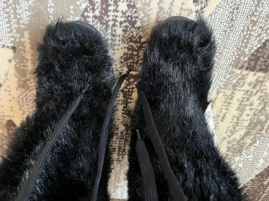 HÖGL damskie buty kozaki futrzane włochate